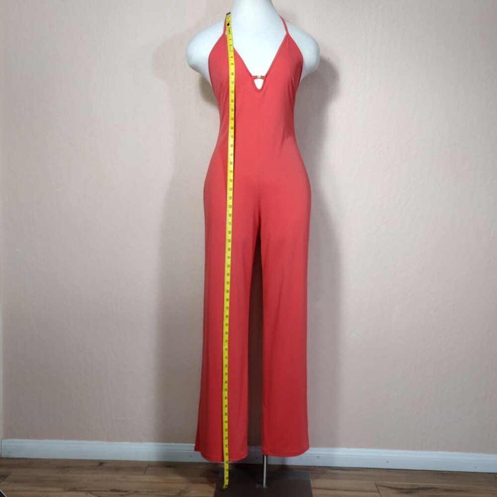 "VS" Vintage Very Sexy Orange Jumpsuit - Picture 8 of 14
